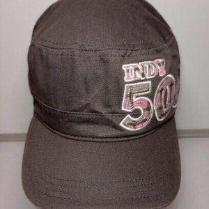 2012 Indy 500 Race Main Gate Women's Gray & Pink Cadet Style Strapback Hat Cap